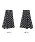 Check Draped Layer Skirt